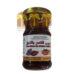 Confiture de dattes aux amandes de 500 g, au goût riche et savoureux